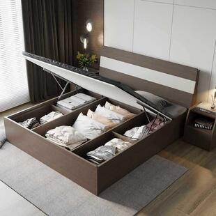 掌上明珠板式床双人床1.8米1.5M主卧单人床新中式床垫简约套装CX