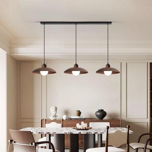 日式复古吊灯胡桃木餐厅卧室民宿茶室餐桌飞碟饭厅吧台台灯卧室灯