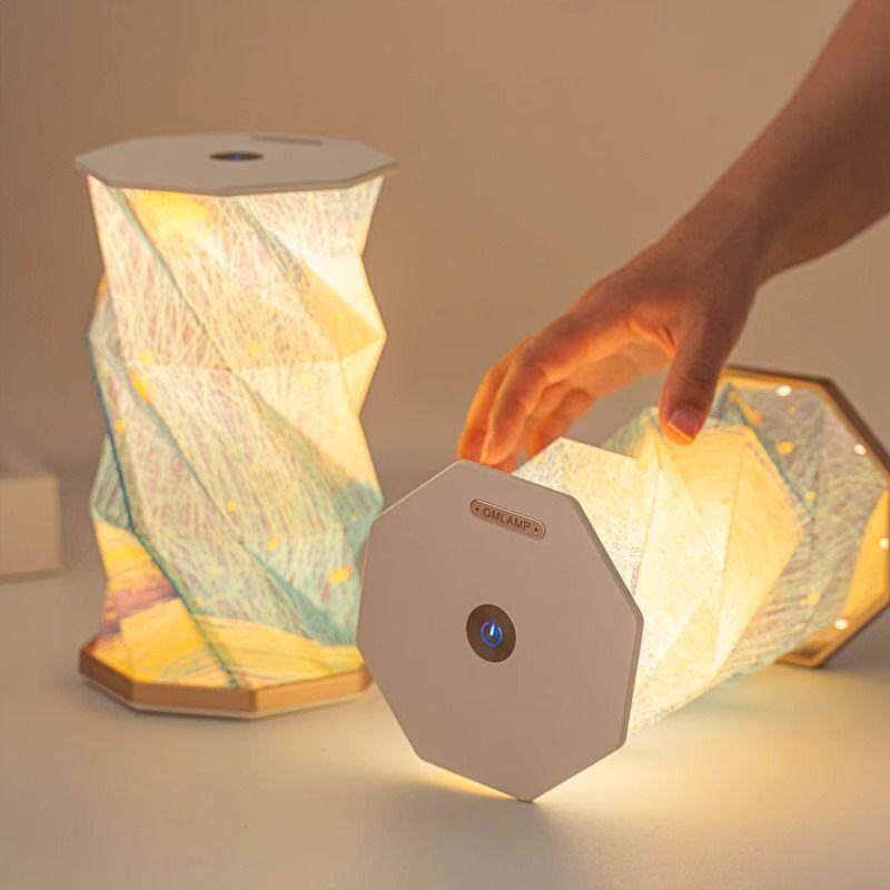 梵高星空小夜灯折纸灯文创温馨浪漫台灯创意装饰卧室床头氛围灯