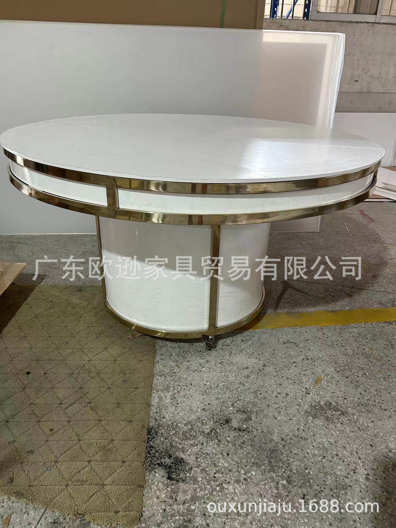 婚庆装饰不锈钢圆桌亚克力婚圆桌转台可移动圆形