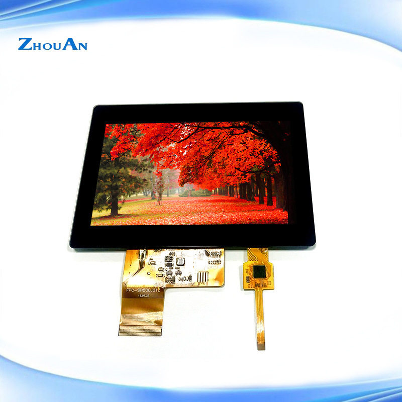 源头厂家供5寸液晶屏电容触摸屏480*272RGB40PIN5寸液晶总成