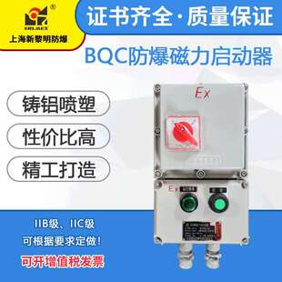 防爆电磁力启起动器BQC-12A380V上海新黎明国标工厂直销