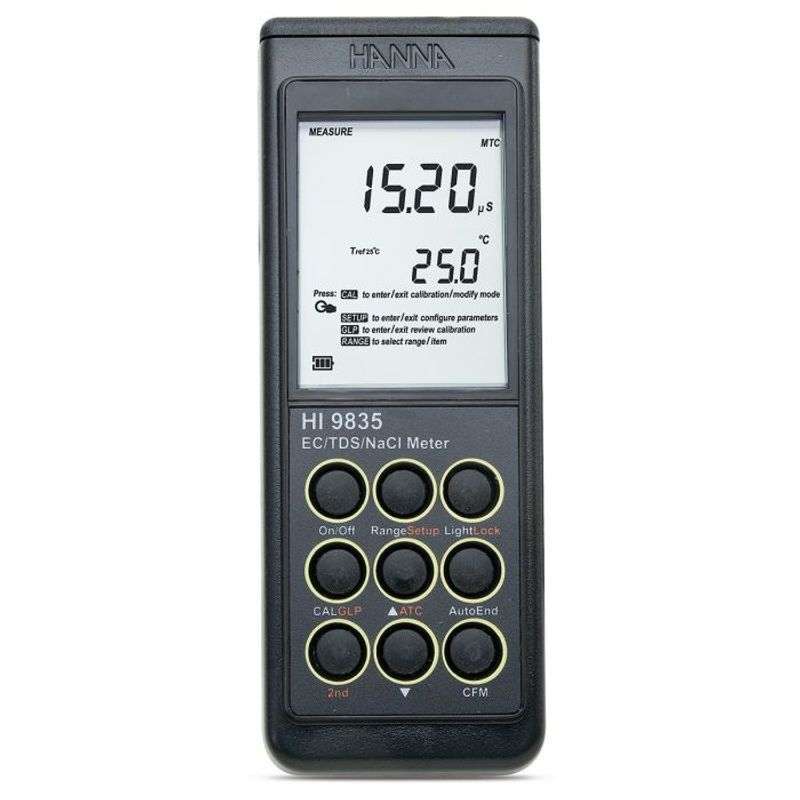 意大利HANNA 微电脑电EC-TDS-NaCI-测定仪 HI9835