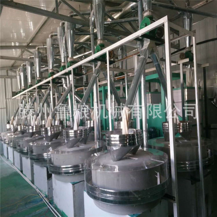 商用石磨面粉机全自动石碾子磨粉机小麦高粱磨面机