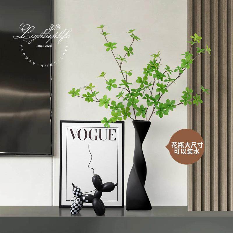 电视柜台面画极简艺术感家居客厅悬空入户门玄关绿植装饰摆件