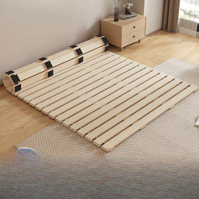 榻榻米床架实木排骨架床垫地铺透气防潮神器床板可折叠松木床架子