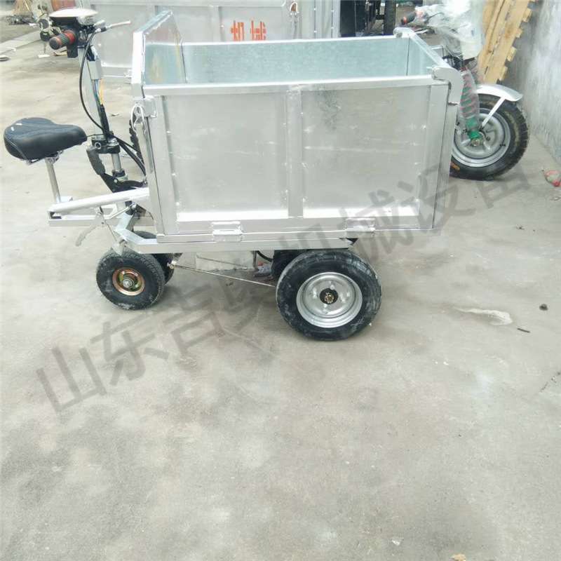工地倒骑驴电动三轮车 电动灰斗车骑式手推车 骑式平板货运载货车