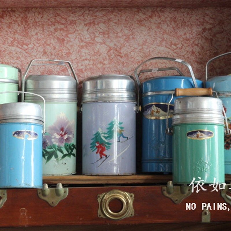 老上海怀旧老物件老保温桶老冰棍桶保温瓶店铺装饰品摆件拍摄道具