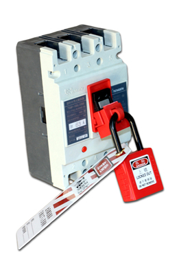 卡箍式塑壳断路器锁具(小号小型)66207隔离开关上锁挂牌红色