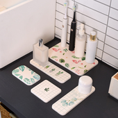 硅藻泥吸水垫卫生间洗手洗漱台浴室地垫速干脚垫大小尺寸厨房杯垫