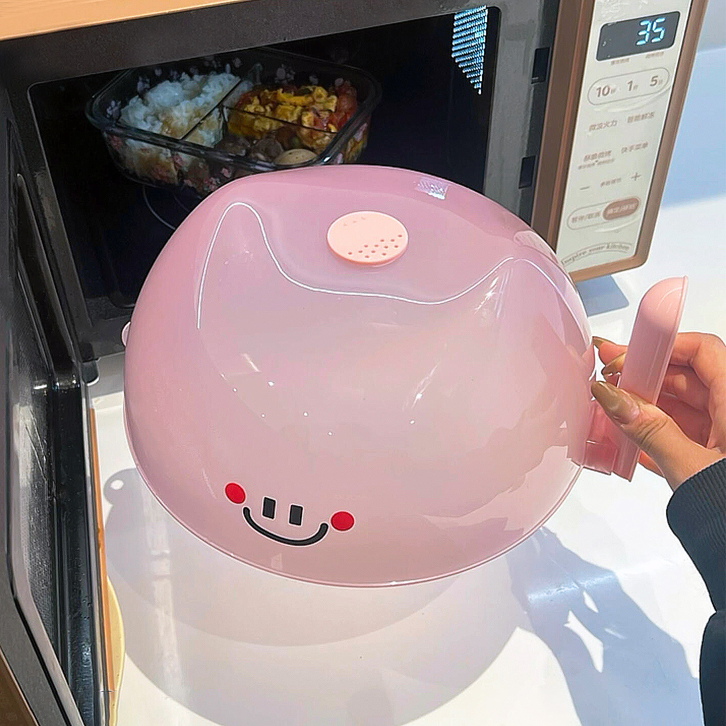 微波炉防溅盖耐高温食品级厨房好物热菜专用盖保温盖加厚透明家用
