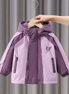 儿童2025新款加棉加厚女童棉衣加绒秋冬装冲锋衣棉服中大童冬季