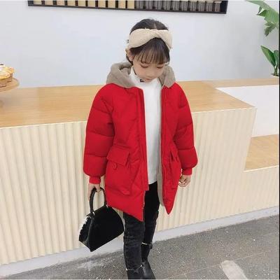 女童2025年新款加绒棉衣冬装棉袄外套韩版羽绒冬季中长款儿童棉服