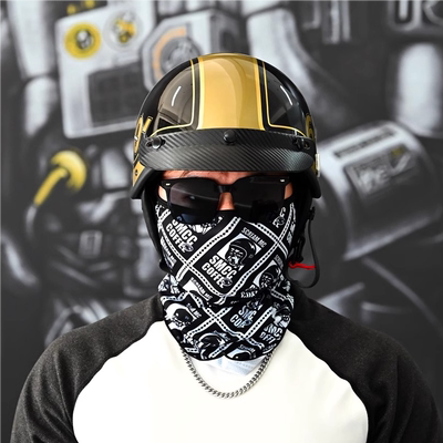 SMCC复古面巾美式头巾头盔骑行面罩男士防晒围脖秋冬女方巾挂耳式