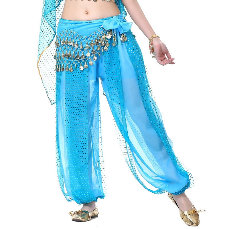 严选舞娘 亮点灯笼裤 肚皮舞表演演出舞蹈裤子 肚皮舞舞裤 有内衬