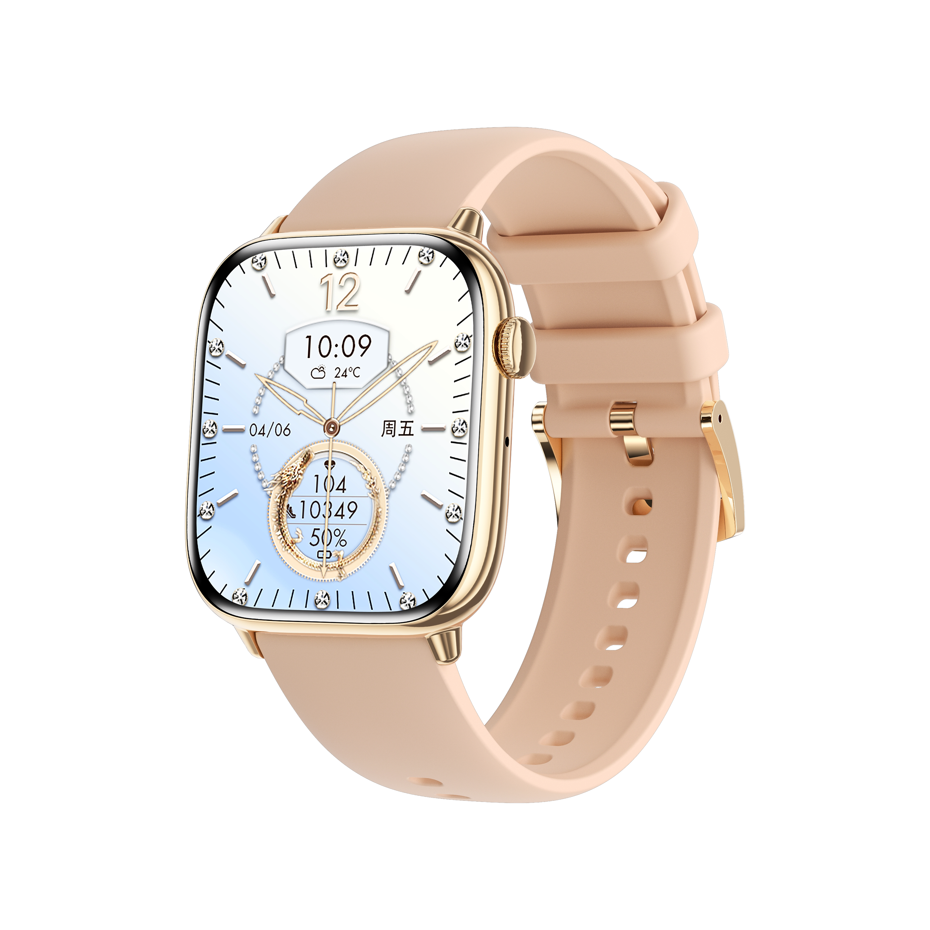 HD13智能手表男女运动小方表心率监测蓝牙通话防水健康监测时尚款