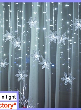 Indoor Outdoor Christrmas Snowflake LED String Light Flashin