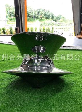 不锈钢陀螺椅公共休息凳户外儿童椅不倒旋转椅商场美陈休闲椅系列