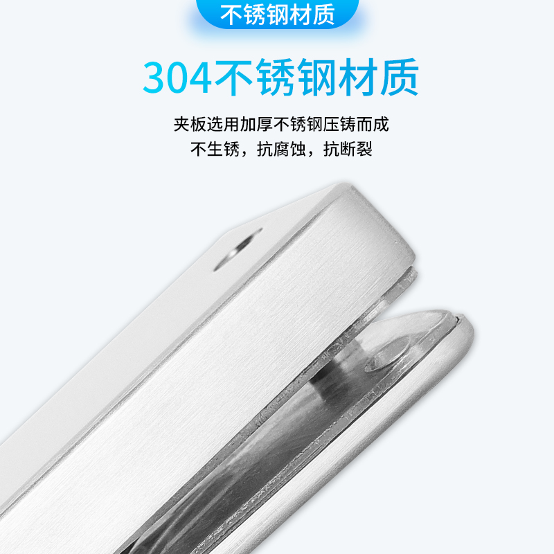 玻璃门锁办公室隔断推拉门双开门开孔锁无框玻璃门锁X框双开单门