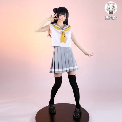 凹兔漫 预售 水团cos服常服lovelive制服夏季水手服校服cosplay