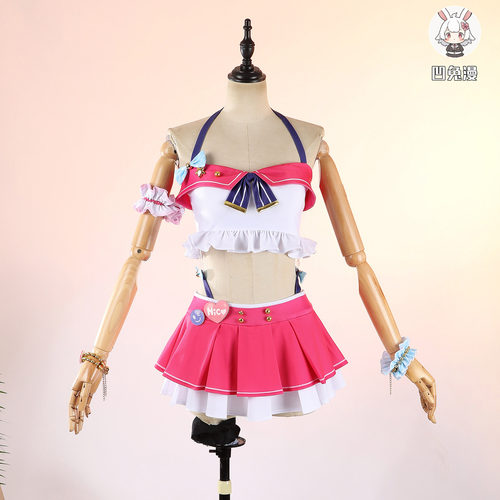 凹兔漫 尾款 lovelvie缪斯夏日水着泳衣cos服cospaly矢泽妮可