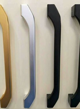 重型移门拉手中式 推拉门v把手移门大拉手实心铝合金明装木门扶手