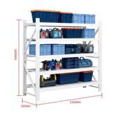 速发五层中型货架展示架家用库房仓储置物架车间T仓库货物架多层