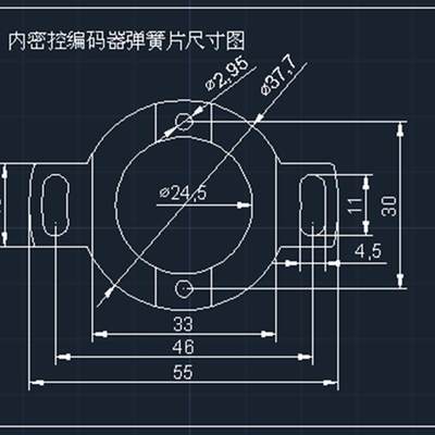 瑞普片0ZKP388空心编码器 内密控HES不锈钢弹簧 安装孔距30底部46