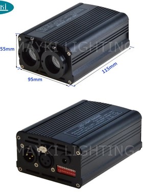 Maykit 32w Colorful Fiber Optic Engine RGBWP Led Light With