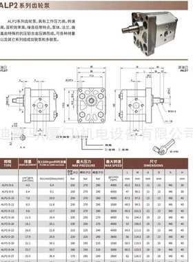 marzocchi意大利马祖奇齿轮泵ABLP1-D-16 ALP1-D-20