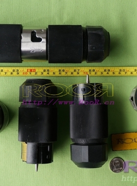 RooR 美国荷宝j HUBBELL 50A超大4芯电源接头 12500瓦 12KW