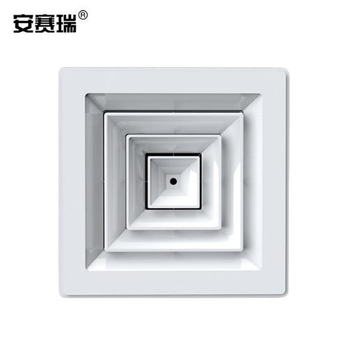 方形散流器面板30×30cm接管Φ10cmABS方形散流器出风口