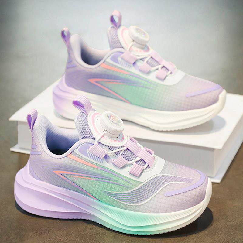 女童鞋子2025春季新款儿童跑步运动鞋中大童女孩软底鞋子篮球鞋潮