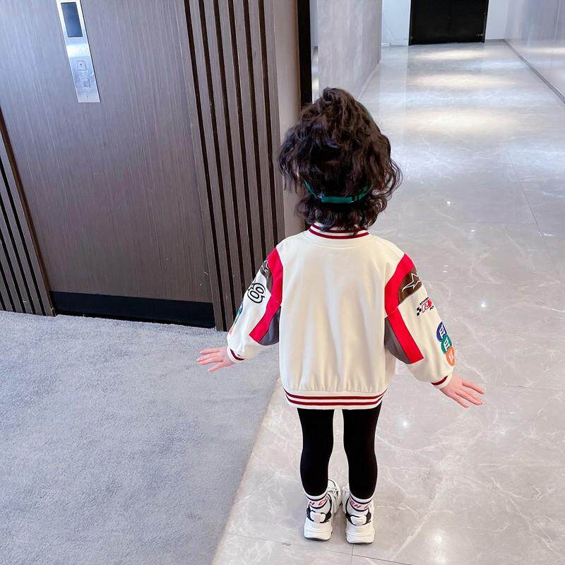 女童外套春秋2025新款儿童秋季时髦女宝宝休闲棒球服上衣洋气秋装