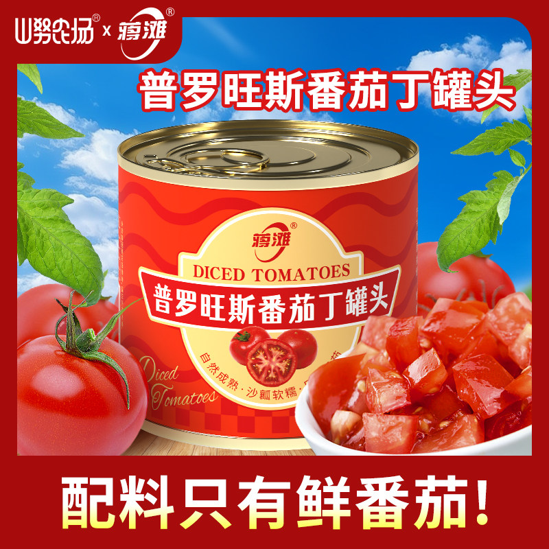 自然熟普罗旺斯番茄丁罐头西红柿