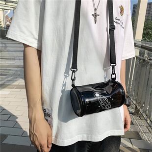 韩版百搭宇航员单肩斜挎小包学生2021新款日系原宿透明水桶女包
