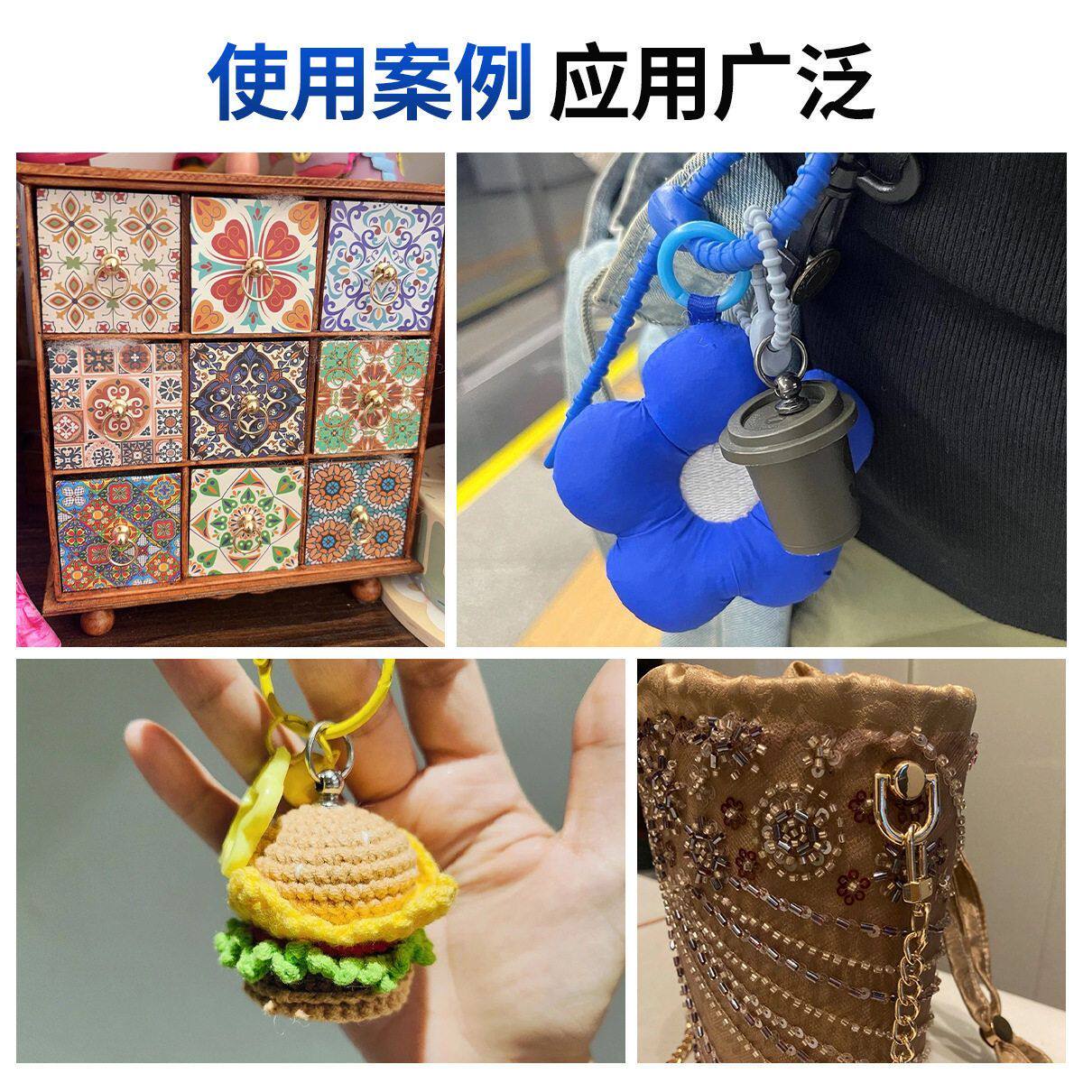 DIY手工箱包包皮具合金奶嘴钉带环和尚头礼品盒挂扣五金配件