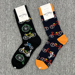 happysocks袜子男嗨皮瑞典潮牌纯棉中筒袜吸湿排汗百搭提花四季袜