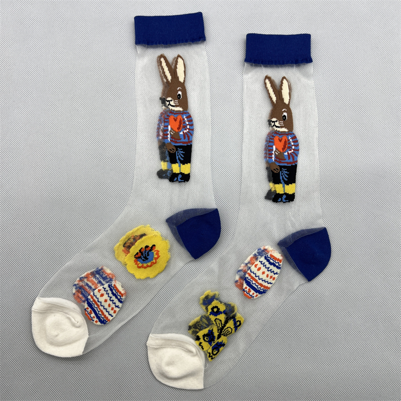 森林童话袜子女士水晶丝卡通潮袜