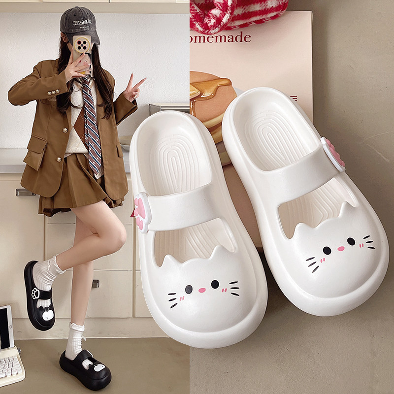 卡通小猫凉拖鞋女夏季2025
