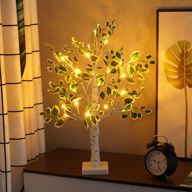 树灯 LED感恩节室内摆件家居装饰灯圣诞节派对布置景观造型发光树