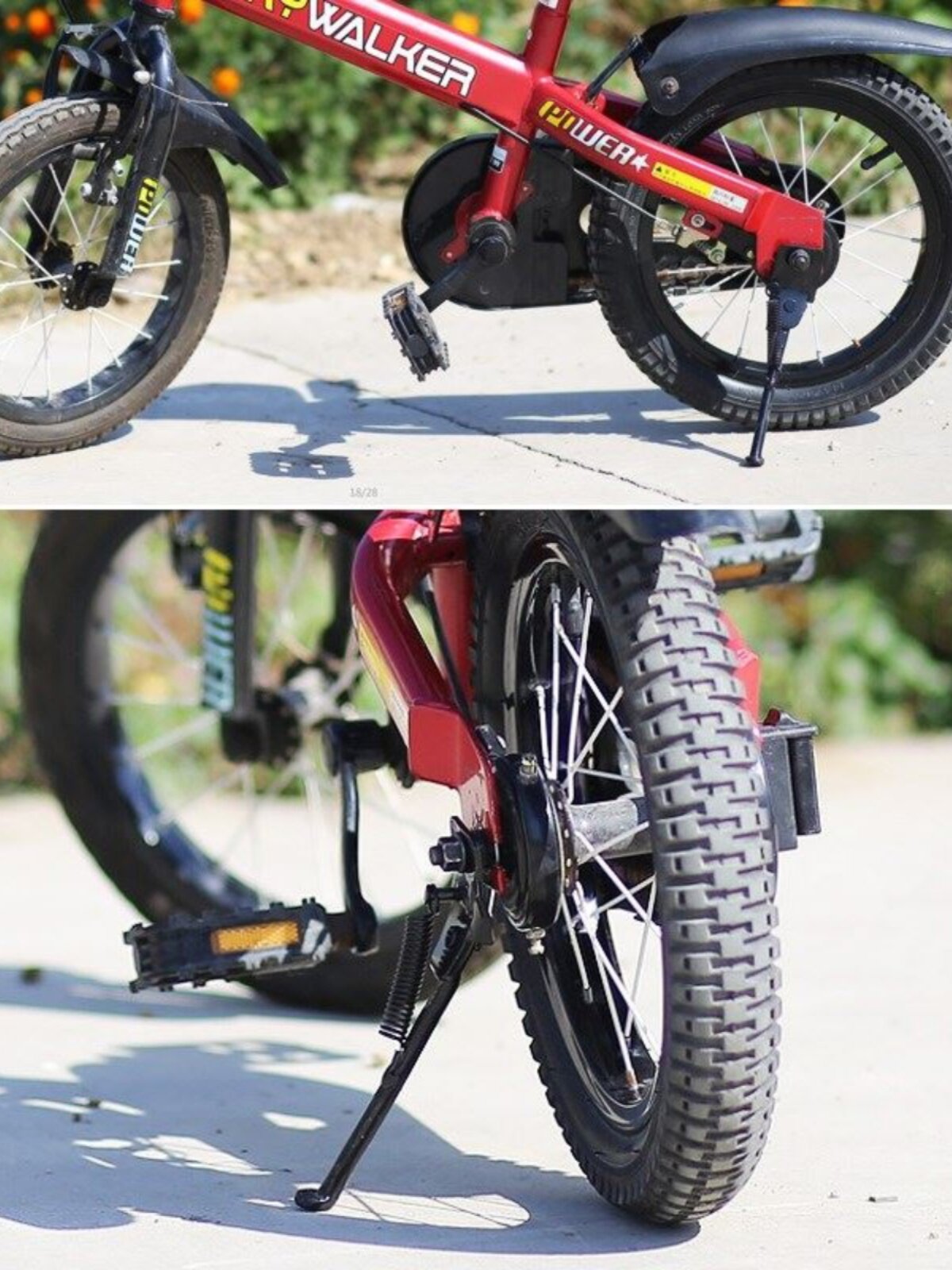 车自行车梯剃子单侧梯小孩停车支架单车撑子脚t撑边撑斜撑可调