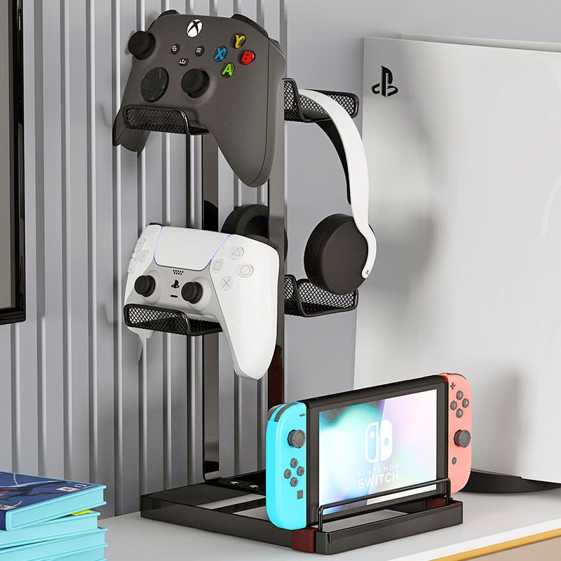 通用游戏机手柄支架耳机收纳挂架托架适用xbox ps5ps4 switch配件