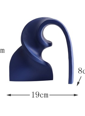 现代扭转转运飘带客厅电视柜样板间桌面饰品创P意树脂手办工艺摆