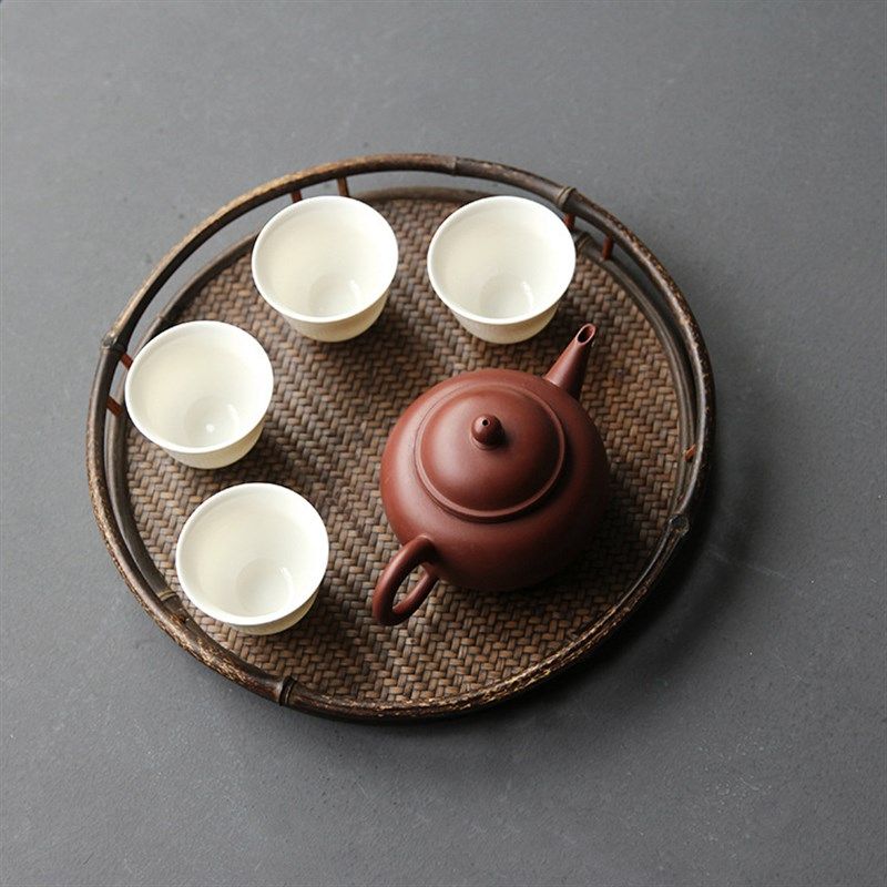全手工紫竹奉茶盘竹编底托盘茶具收纳干泡盘小茶T台茶道零配展示,餐饮具,茶盘,淘宝优惠券,粉丝福利购,淘宝优惠卷