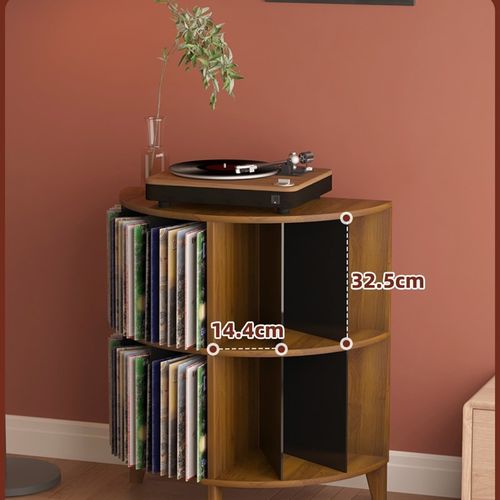 黑胶唱片机存储架大尺寸黑胶唱片存储架覆古I黑胶Cd播放器放置架