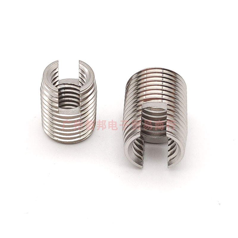 自攻螺套M3-M12不锈钢开槽型钢套组合 牙套钢丝螺套螺纹护套Z50pc