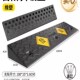 实心汽车台阶垫斜坡垫橡胶路沿坡台阶垫J家用减速带马路牙子斜坡