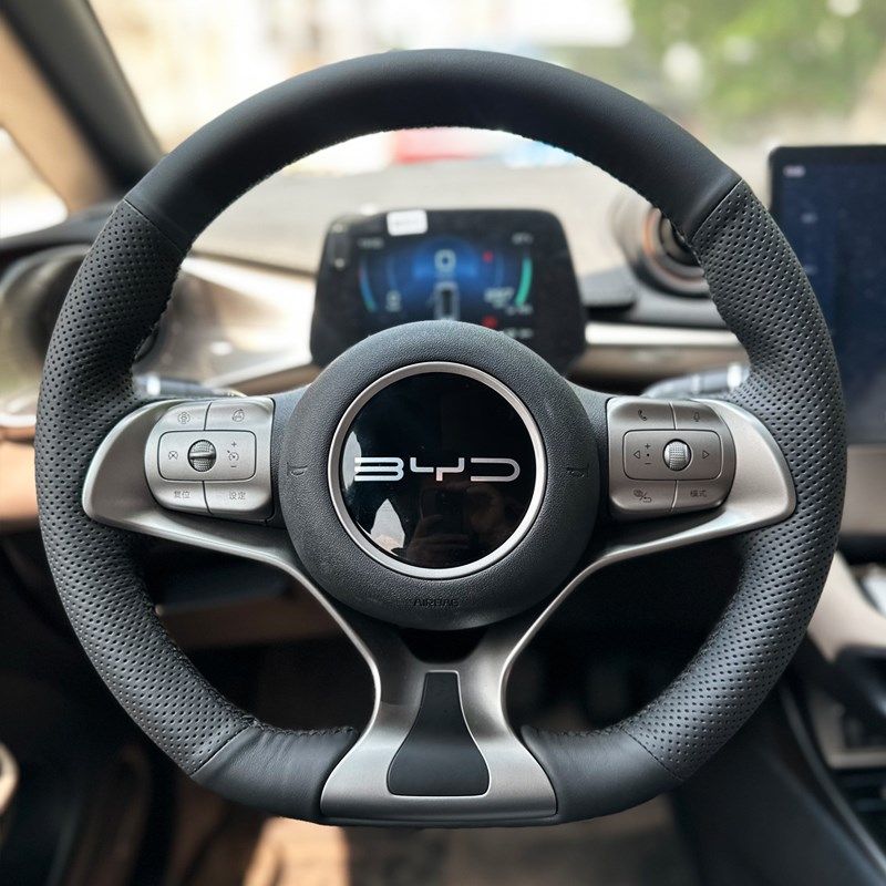 适用于比a亚迪海豚海鸥手缝真皮方向盘套海豹唐宋元plus专车专用,汽车用品/电子/清洗/改装,方向盘套,淘宝优惠券,粉丝福利购,淘宝优惠卷