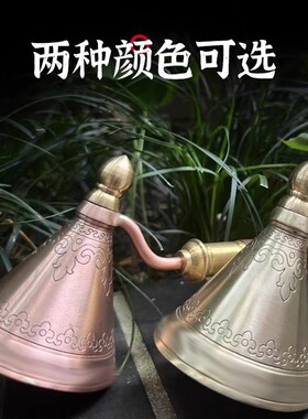 藏式纯铜水擦擦模具实木八塔百塔铜塔镲镲藏饰民族V风日常家用摆